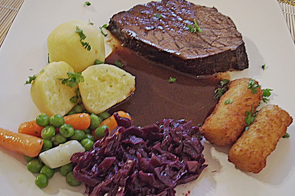 Edler Sauerbraten vom Tafelspitz mit Zibärtle