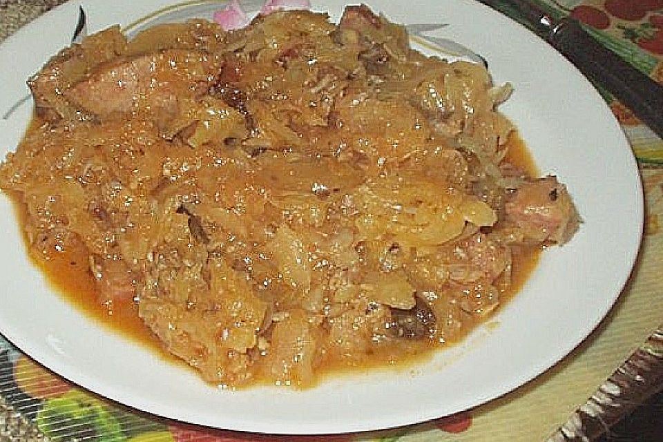 Bigos mit Steinpilzen