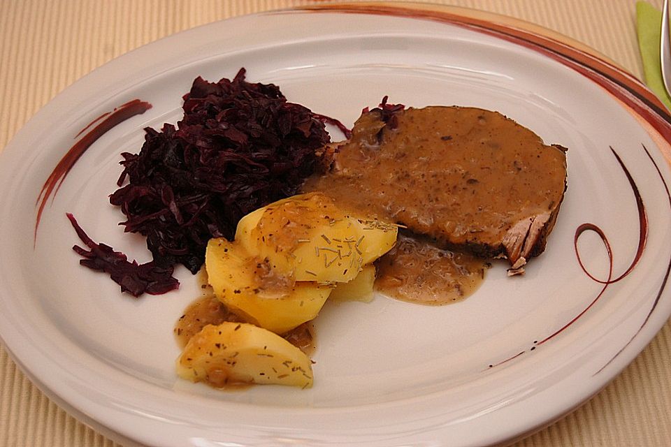 Schweinebraten auf toskanische Art