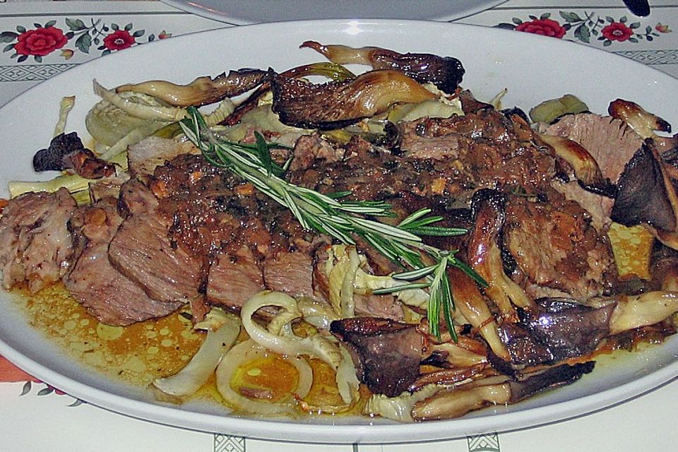 Schweinebraten auf toskanische Art