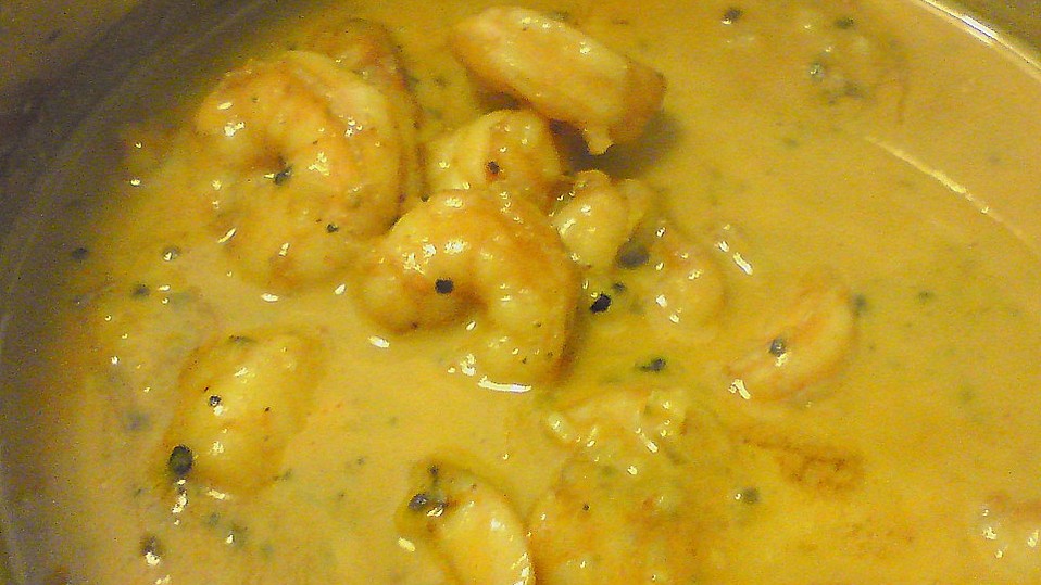 Garnelen nach indischer Art