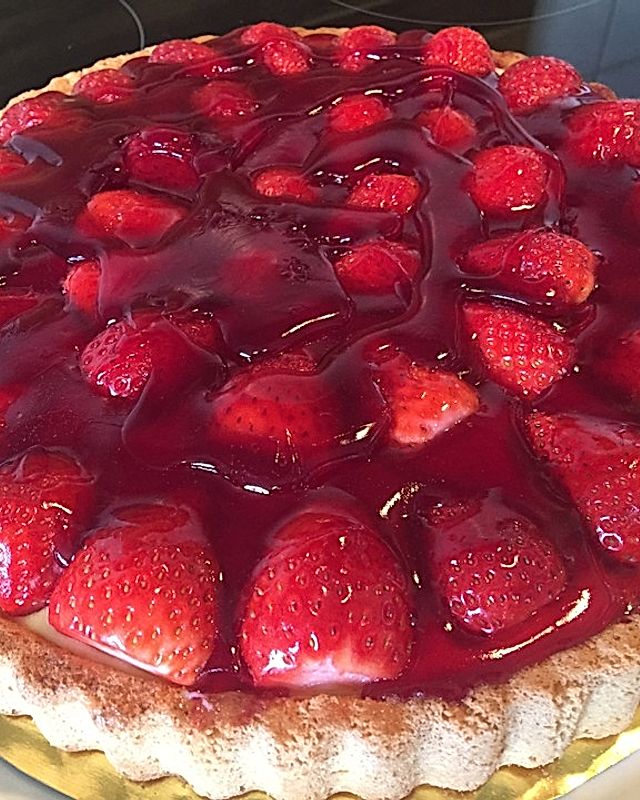 Erdbeer - Pudding - Kuchen Herta