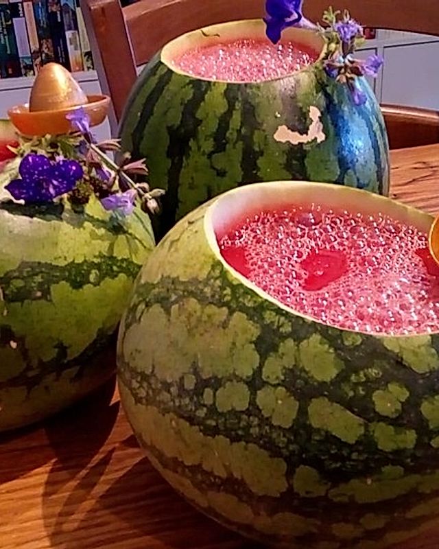 Bowle mit Wassermelone