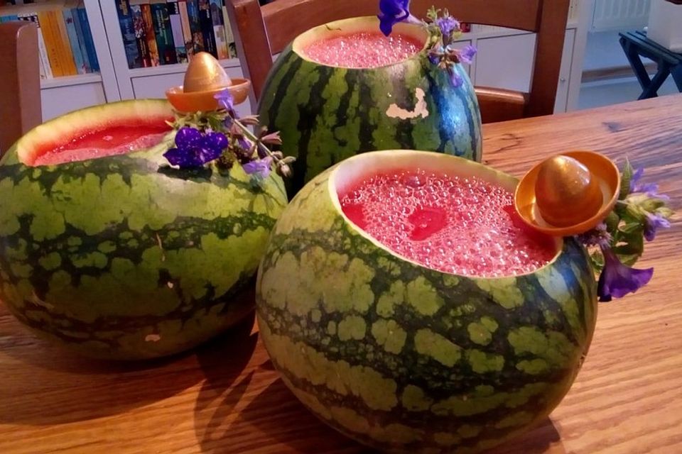 Bowle mit Wassermelone