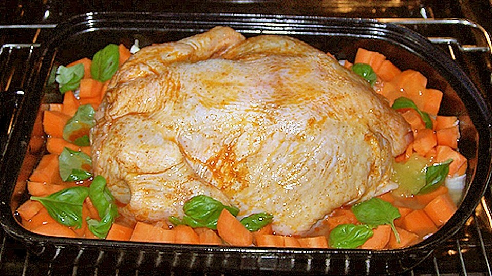 Zitronenhuhn bzw. Zitronenhähnchen mit Naturreis im Römertopf von ... Zitronenhuhn bzw. Zitronenhähnchen mit Naturreis im Römertopf von ...