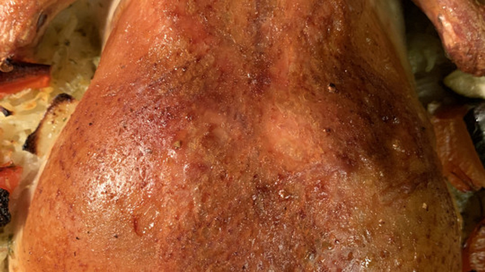 Zitronenhuhn bzw. Zitronenhähnchen mit Naturreis im Römertopf von ...