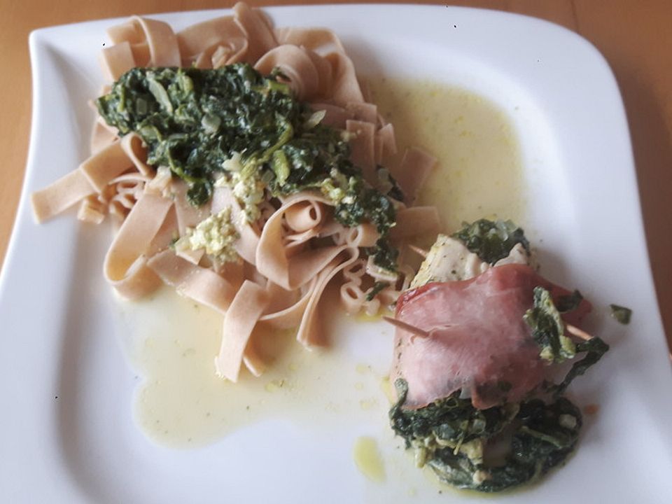 Putenröllchen mit Spinat und Gorgonzola von alina1st| Chefkoch