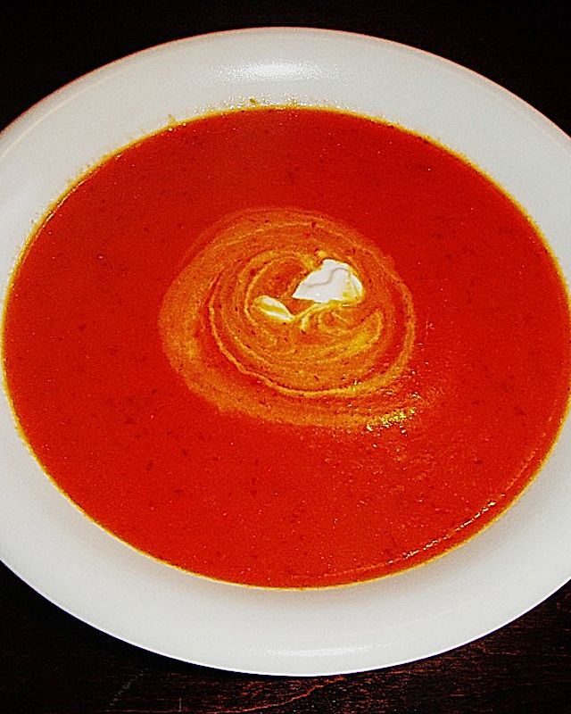 Scharfe Bohnen - Paprika - Suppe