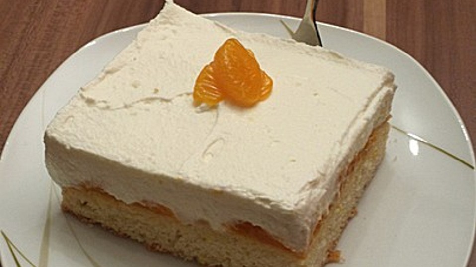 Mandarinen - Sahne Blechkuchen von Tabaiba Mandarinen - Sahne Blechkuchen von Tabaiba