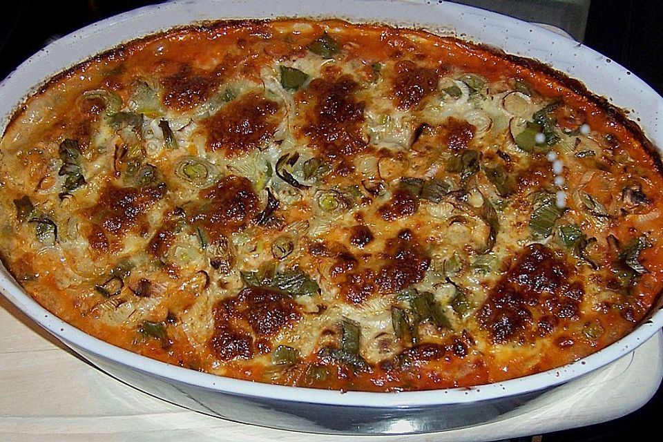 Reisauflauf mit Hähnchen