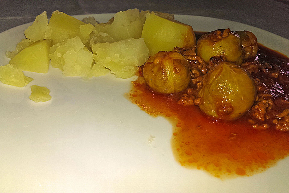 Rosenkohl-Hack-Pfanne