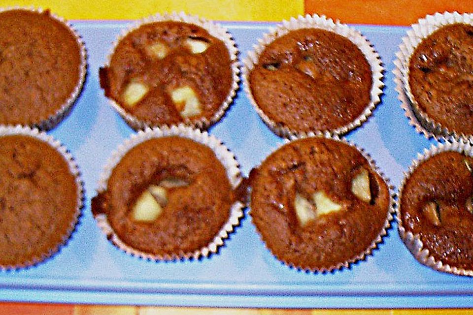 Nutella - Birnenmuffins