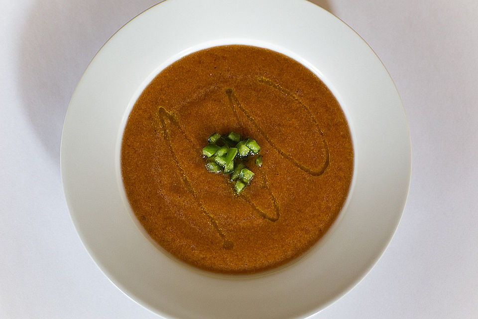 Gazpacho Andaluz - mit Staudensellerie