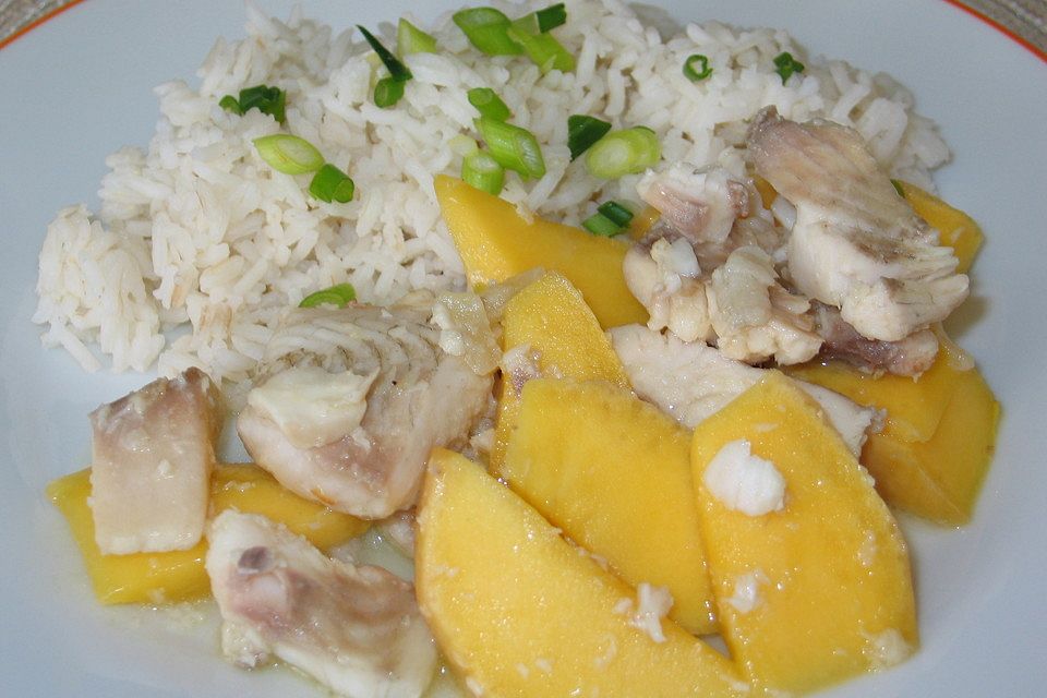 Fischcurry mit Mango