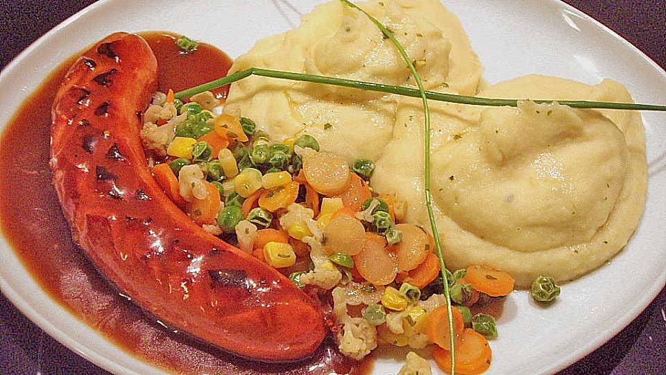 Kartoffelbrei Mit Bockwurst Von Turboanett Chefkoch