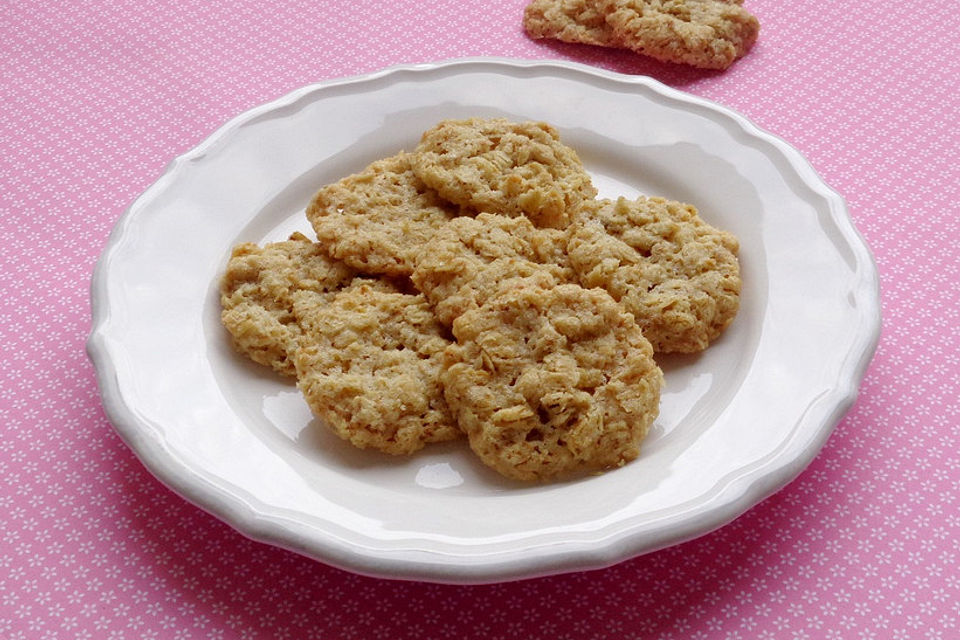 Kernige Haferflockenplätzchen