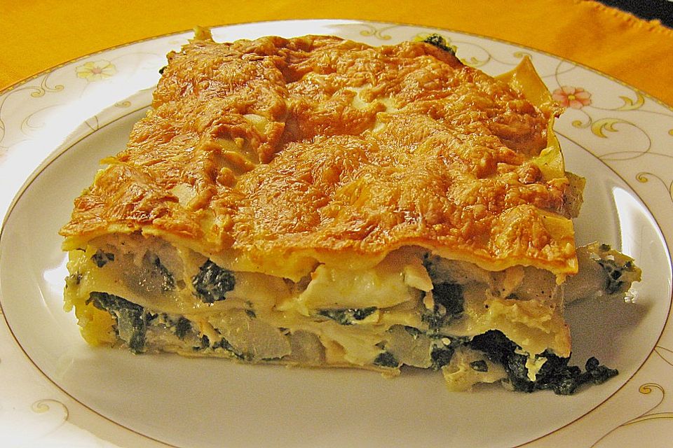 Kohlrabi - Spinat - Lasagne