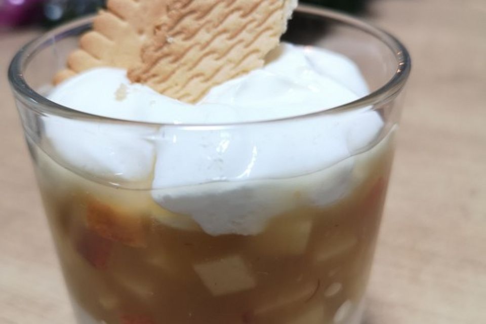 Apfeldessert mit Mascarponecreme