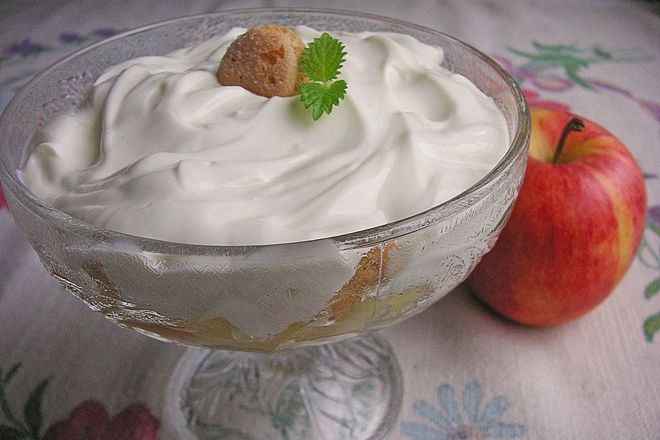 Apfeldessert mit Mascarponecreme