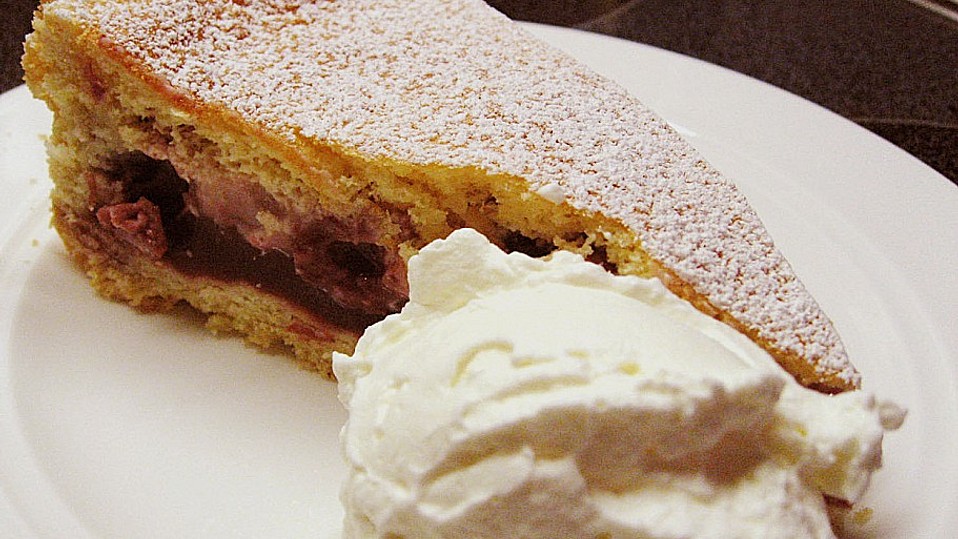 Kirschkuchen mit Rahmguss von Geris