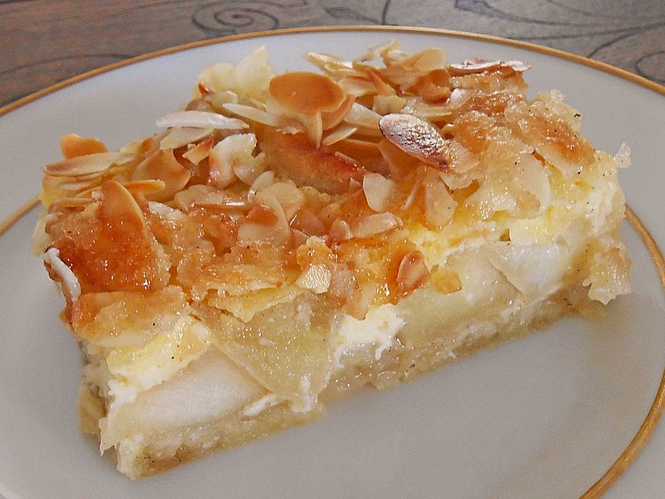 Apfelrahmkuchen mit Mandeln von GoldDrache| Chefkoch
