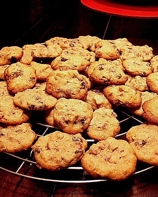 Erdnuss - Rosinen - Cookies