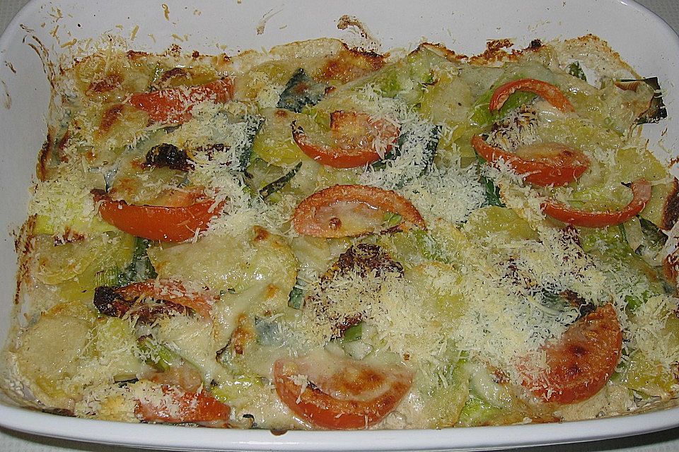 Kartoffel - Porree - Gratin