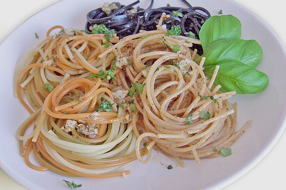 Spaghetti mit Knoblauchsauce