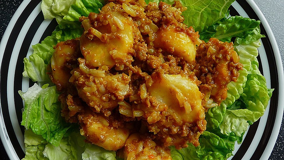 Bananen - Hackfleisch - Pfanne von Froeschlein2005 Bananen - Hackfleisch - Pfanne von Froeschlein2005