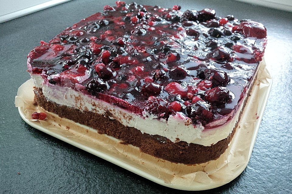 Beerenkuchen mit Mascarpone