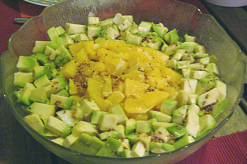 Avocado - Chicoree - Orangen - Salat