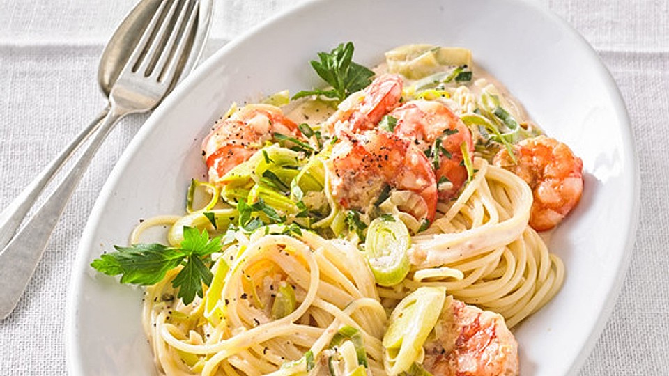 Scampi-Nudeln-mit-Zitronenso-e