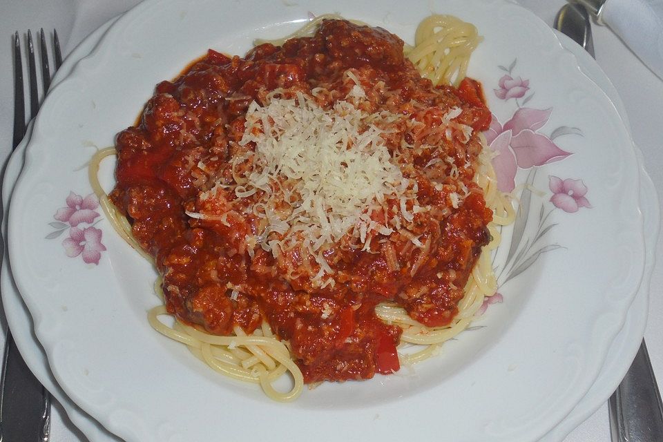 Spaghetti Bologneser Art