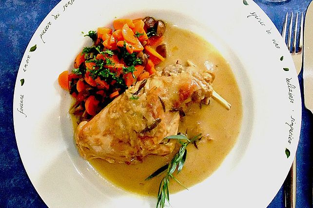 Estragon - Kaninchen mit Möhren - Champignon - Gemüse von haianne| Chefkoch