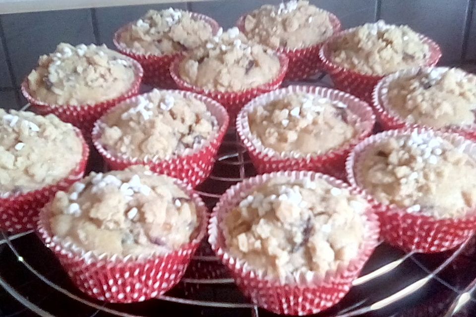 Saftige Pflaumenmuffins