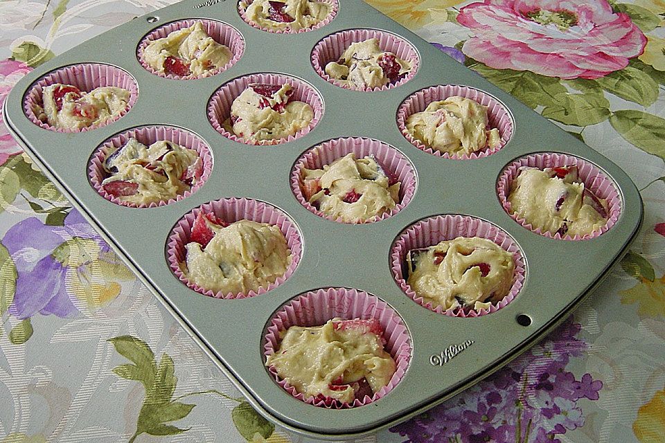 Saftige Pflaumenmuffins