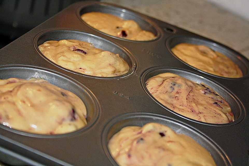 Saftige Pflaumenmuffins