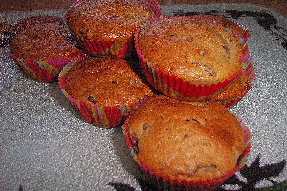 Saftige Pflaumenmuffins