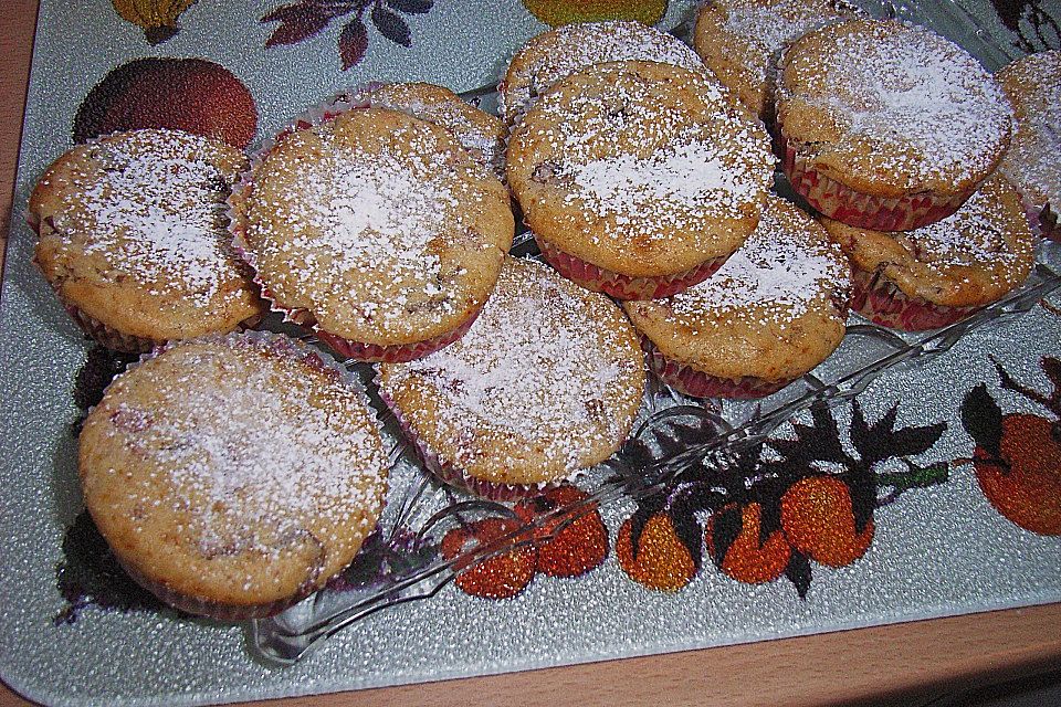 Saftige Pflaumenmuffins