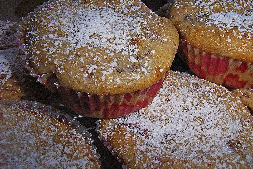 Saftige Pflaumenmuffins