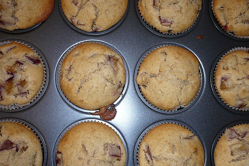 Saftige Pflaumenmuffins