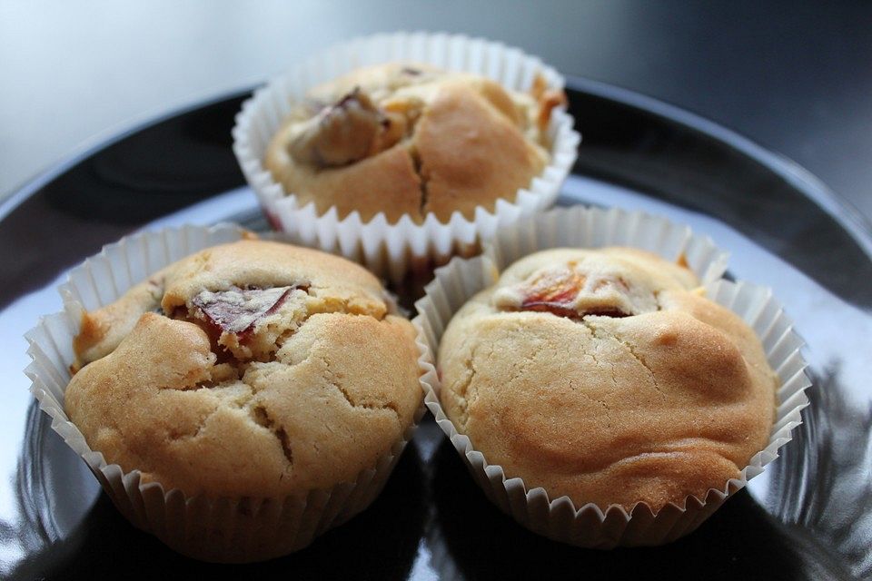 Saftige Pflaumenmuffins