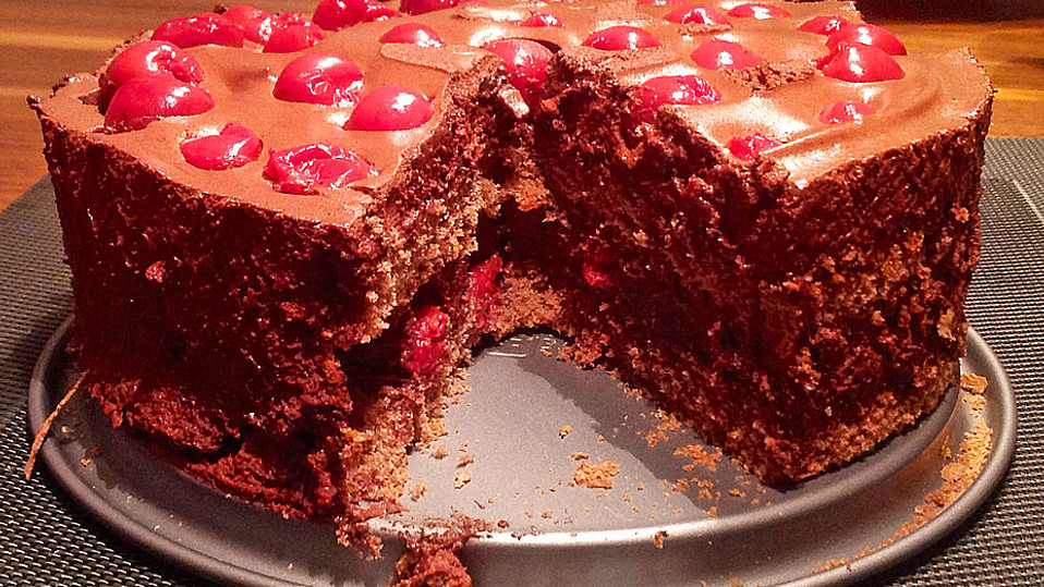 Mousse au Chocolate Kuchen mit Kirschen von Lisa2000
