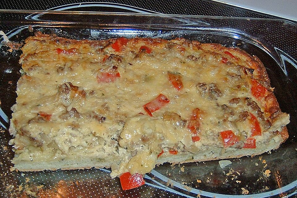 Pikanter Kuchen mit Bärlauch