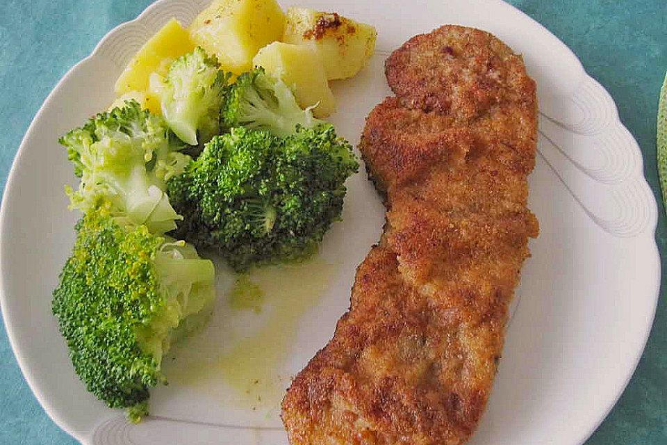 Schnitzel mit Sahne - Brokkoli - Sauce