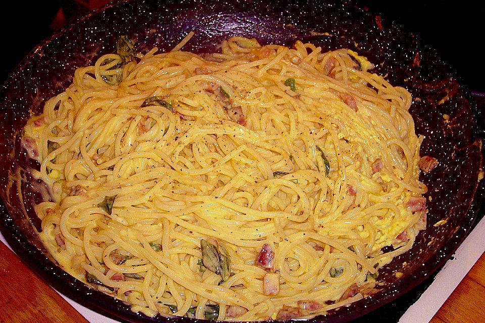 Italienische Carbonara-Sauce