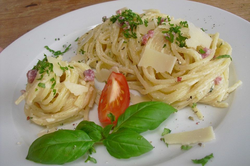 Italienische Carbonara-Sauce