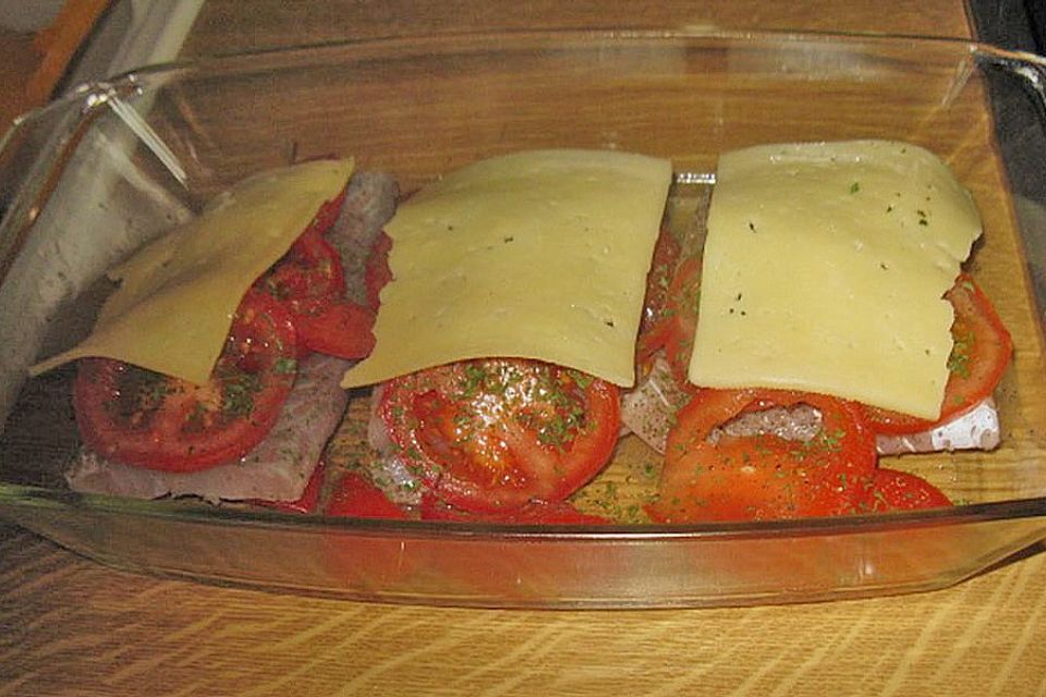 Fisch - Pfanne mit Käse