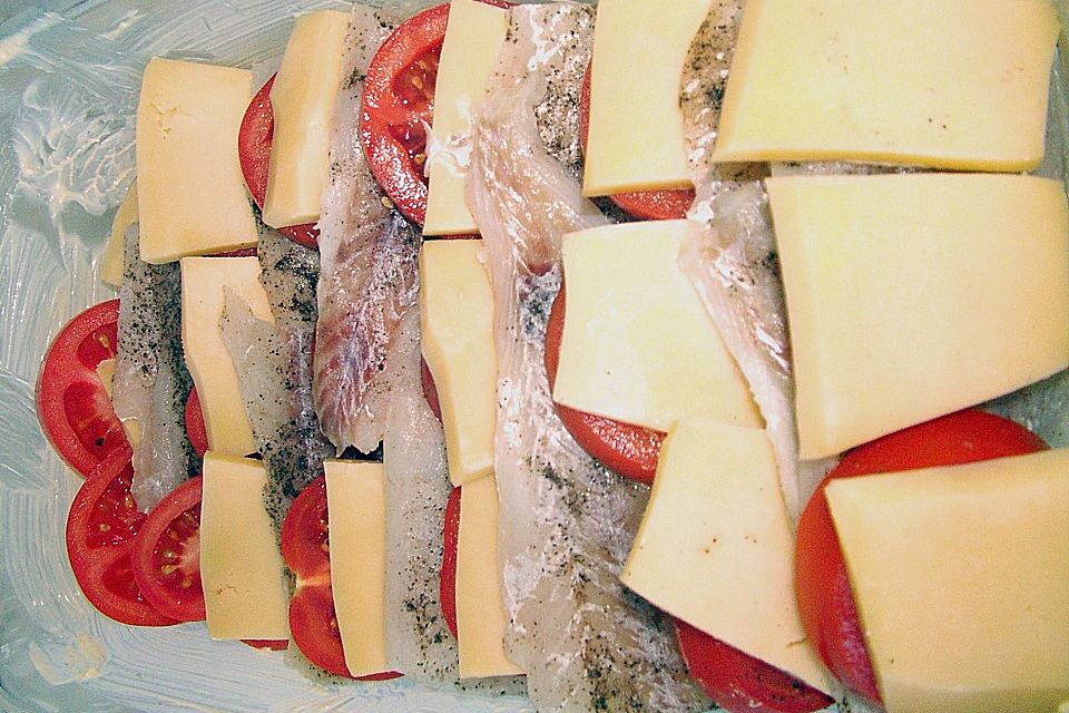 Fisch - Pfanne mit Käse