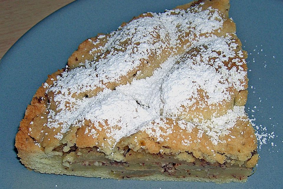 Amerikanische Apfel - Nuss - Pie